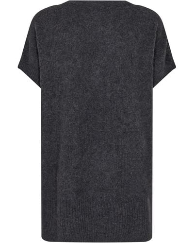 Mos Mosh Chia Sleeveless Knitted Slipover - Black