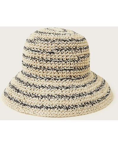 Monsoon Crochet Summer Hat - Natural