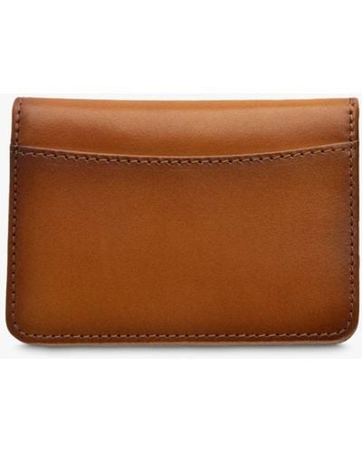 Loake Fenchurch Leather Card Holder - Brown