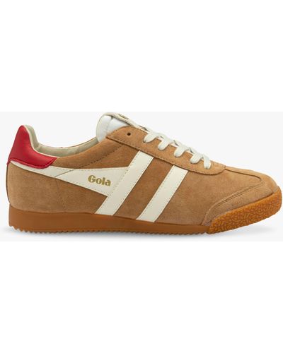 Gola Classics Elan Suede Lace Up Trainers - Brown