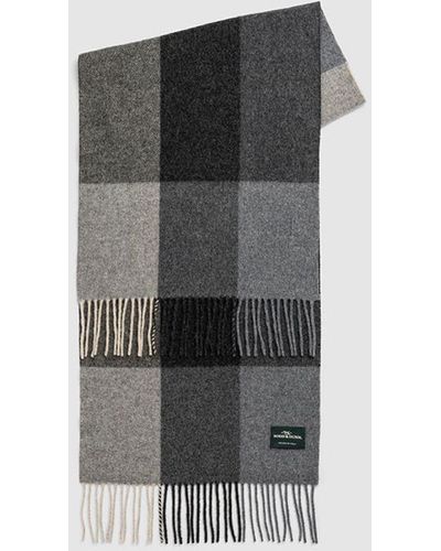 Rodd & Gunn Jessie Crescent 100% Wool Scarf - Grey