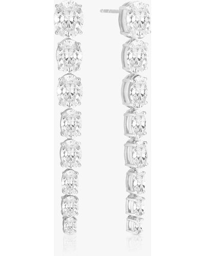 Sif Jakobs Jewellery Cubic Zirconia Drop Earrings - White