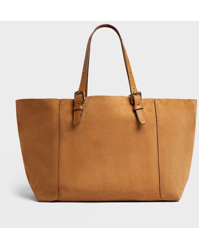 Gerard Darel Simple Leather Shopper Bag - Brown