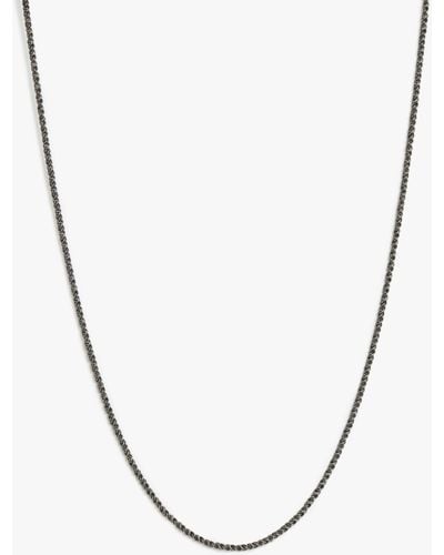 AllSaints Twisted Chain Necklace - Metallic