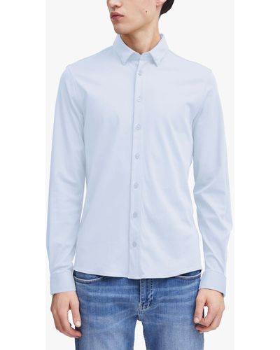 Casual Friday Arthur Long Sleeve Jersey Shirt - White
