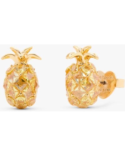 Kate Spade Treasure Pineapple Stud Earrings - Metallic