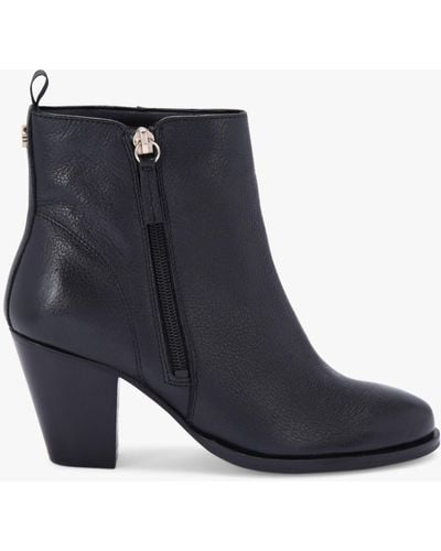 KG by Kurt Geiger Tame Leather Ankle Boots - Blue