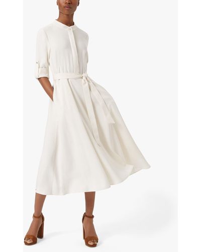 James Lakeland Roll Sleeve Midi Dress - White