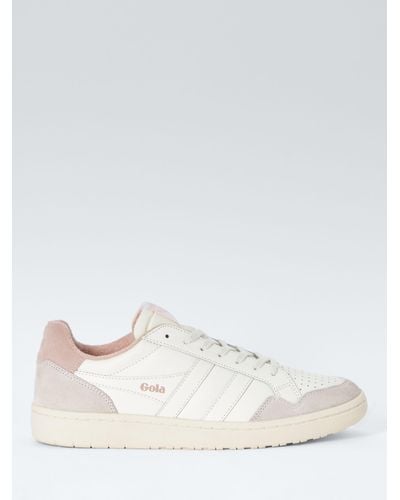 Gola Eagle Leather Lace Up Trainers - White