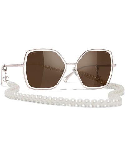 Chanel Pilot Sunglasses Ch4262 - Brown