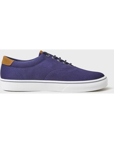 Crew Oxford Canvas Trainers - Blue