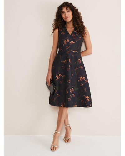 Phase eight top tatiana dress navy