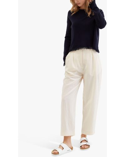 Chinti & Parker Plain Cropped Trousers - Blue