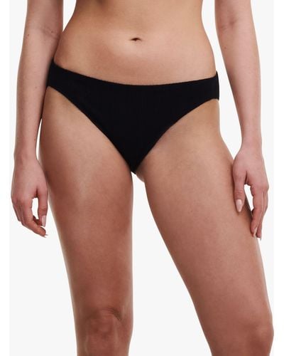 Chantelle Pulp Swimwear Textured Bikini Bottoms - Black