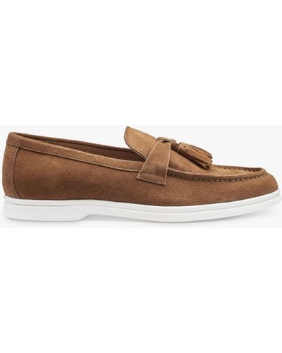 Hotter River Premium Suede Loafers - Brown