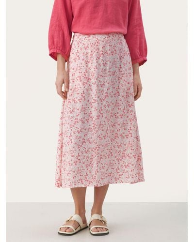 Part Two Bisera Midi Skirt - Pink