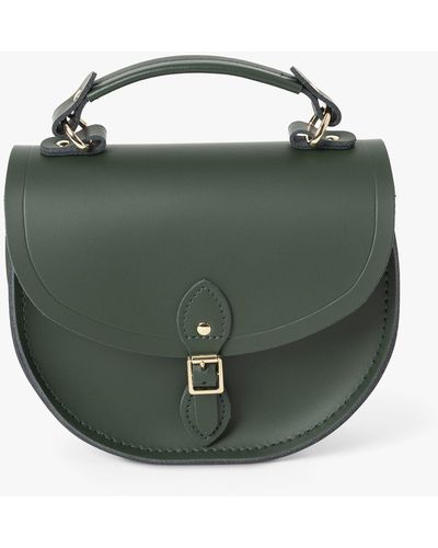Cambridge Satchel Company The Isla Circular Leather Shoulder Bag - Green