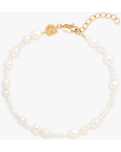 Astrid & Miyu Freshwater Pearl Bracelet - White