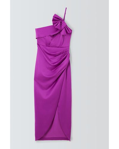Elliatt Floretta Midi Cocktail Dress - Purple