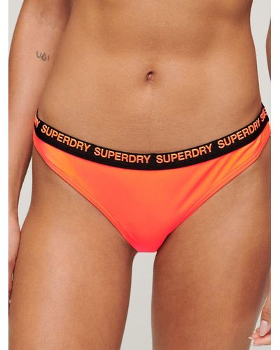 Superdry Elastic Cheeky Bikini Briefs - Orange