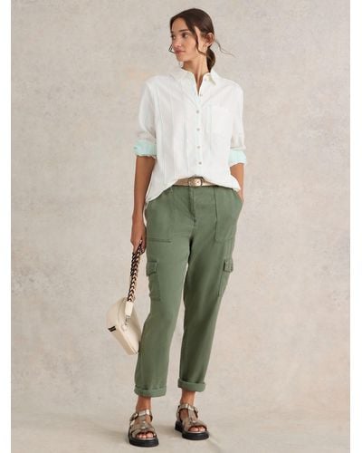 White Stuff Arlo Cargo Trousers - Green