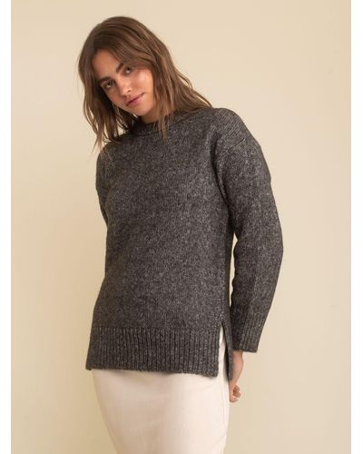 Nobody's Child Chunky Knitted Jumper - Grey