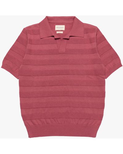 Far Afield Marsan Short Sleeve Polo Shirt - Pink