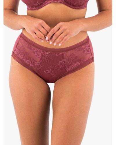 Fantasie Fusion Lace Briefs - Red