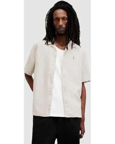AllSaints Audley Short Sleeve Shirt - White