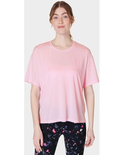 Sweaty Betty Soft Flow Studio T-shirt - Pink
