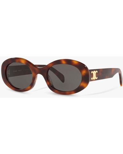 Celine Cl40194u Oval Sunglasses - Multicolour