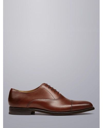 Charles Tyrwhitt Leather Oxford Shoes - Brown