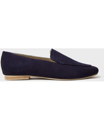 Crew Suede Casual Loafers - Blue