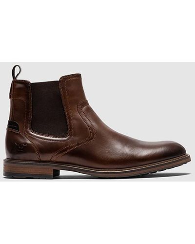 Rodd & Gunn Dargaville Leather Chelsea Boots - Brown
