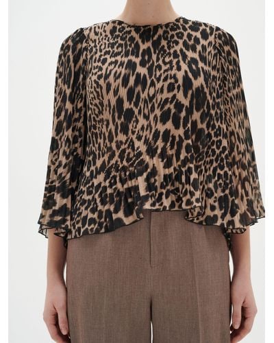 Inwear Nesdra Motional Leopard Print Blouse - Brown