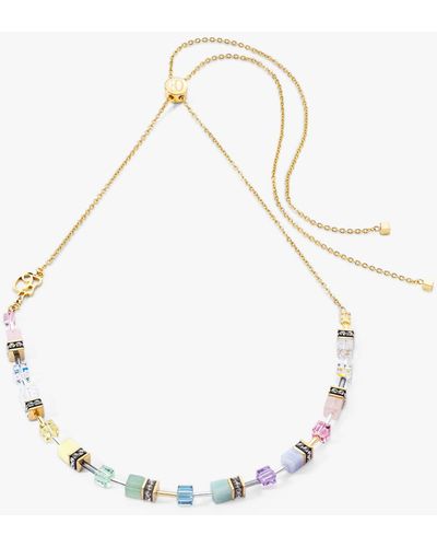 COEUR DE LION Geocube® Iconic Nature Pastel Chain Necklace - Natural