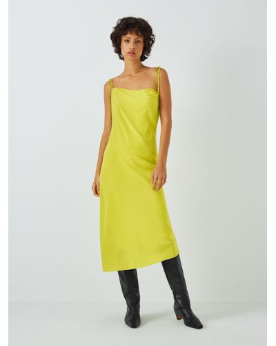 Equipment Rhys Silk Midi Dress - Yellow