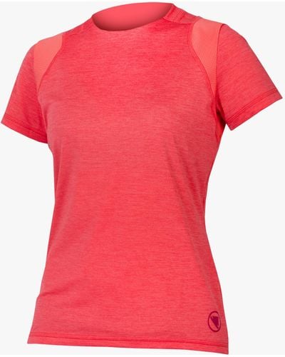 Endura Singletrack Short Sleeve Jersey - Red
