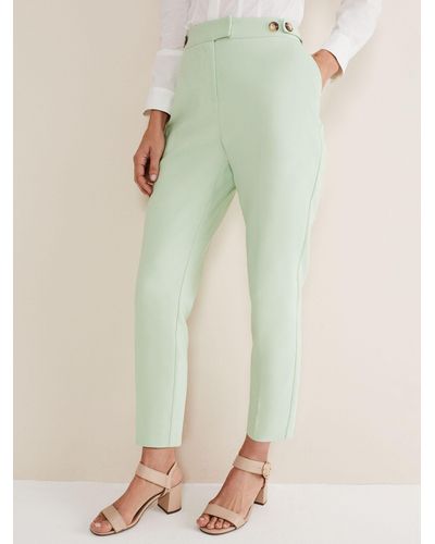 Phase Eight Ulrica Ankle Grazer Trousers - Green