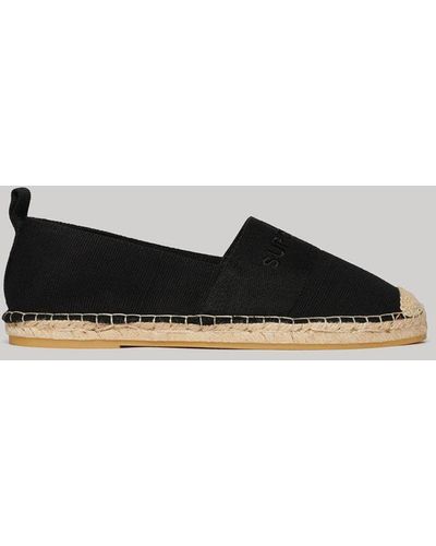 Superdry Canvas Espadrilles - Black