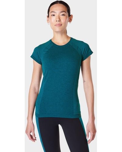 Sweaty Betty Athlete Seamless Workout T-shirt - Blue