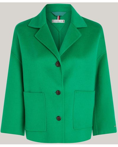 Tommy Hilfiger Wool Blend Jacket - Green