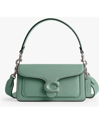 COACH Tabby 20 Leather Shoulder Bag - Green