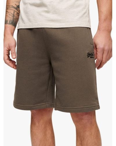 Superdry Essential Logo Jersey Shorts - Natural