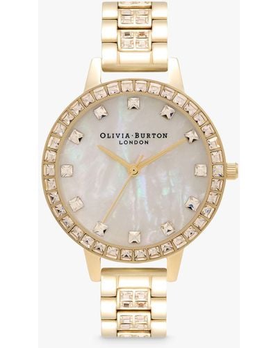 Olivia Burton Ob16mop33 Treasure Crystal Bracelet Strap Watch - Metallic