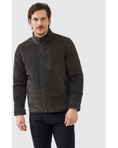Rodd & Gunn Chalford Leather Jacket - Grey