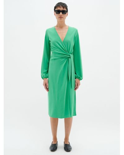 Inwear Catja Wrap Midi Dress - Green