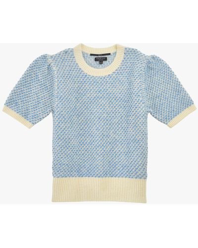 Radley Sloane Street Short Sleeve Wool Blend Jumper - Blue