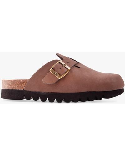V.Gan Taro Mule Footbed Sandals - Brown