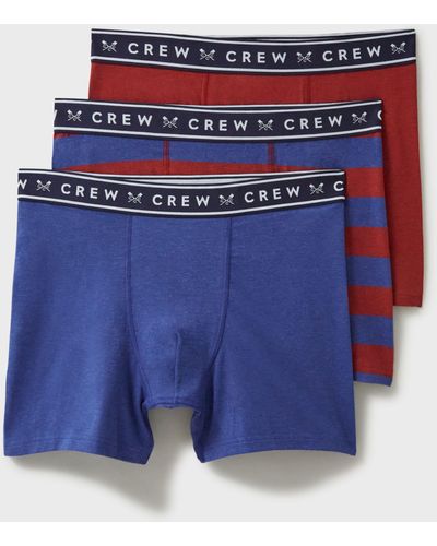 Crew Jersey Boxers - Blue